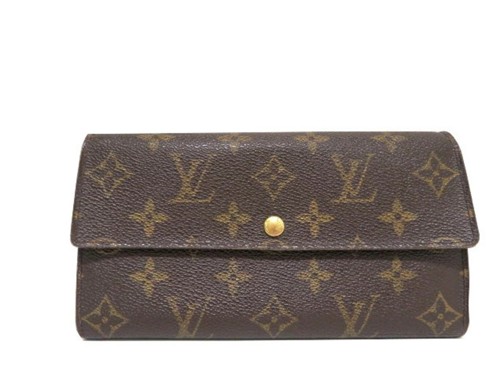 LOUIS VUITTON Wallet Accessories Pochette Portemonnaie Credit Long Monogram